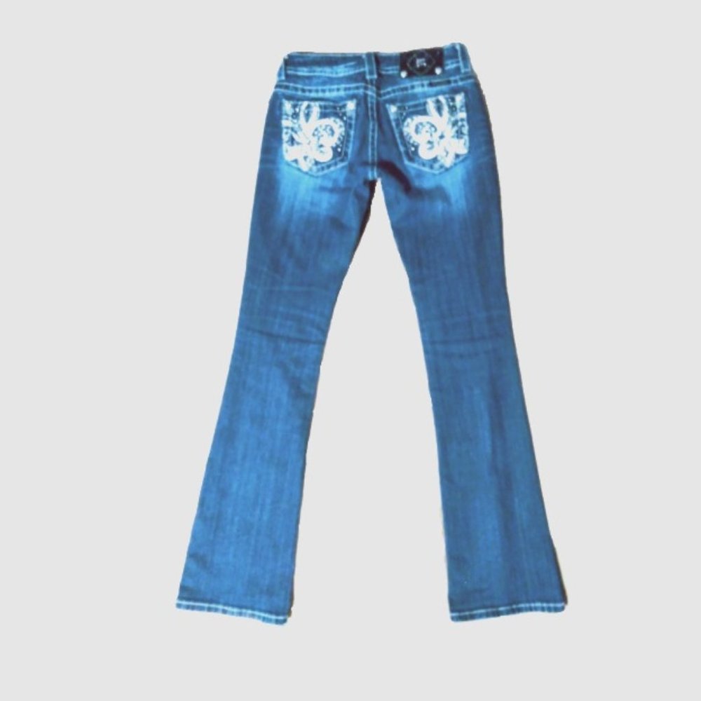 Miss me jeans embellished pockets sz.25